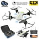 thumbnail image 5 of Injueey Dron con cámara plegable de 50 veces Fotografía aérea Control remoto Cuadricóptero Altura Sostener Gravedad Detección Avión Avión Accesorios para aéreos Blanco, 5 of 6