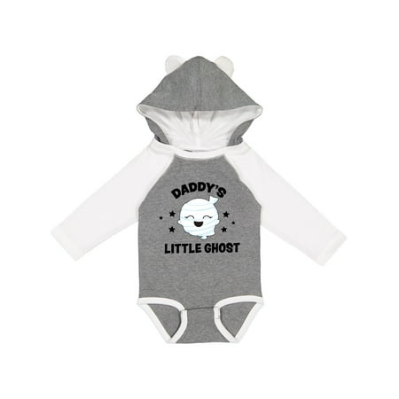 

Inktastic Cute Daddy s Little Ghost with Stars Gift Baby Girl Long Sleeve Bodysuit
