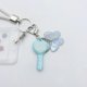 thumbnail image 4 of Portable Resin Keychain Candy Colored Heart Key Shaped Keyring with Butterfly Charm Elegant Bag Charm Wallet Accessory Purple, 4 of 4