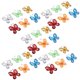thumbnail image 3 of 30 piezas de malla transparente de organza con purpurina, mariposas, decoraciones artesanales para bodas, fiestas, mesas, manualidades, decoración para ocasiones especiales, 3 of 8