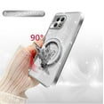 thumbnail image 3 of Fyxkocm for T-Mobile Revvl 7 5G Case with Stand [Compatible with Mag Safe], Revvl 7 5G Phone Case with Wrist Strap Shockproof Protective Soft Cover Bling Kickstand for Women Girls, Silver, 3 of 9