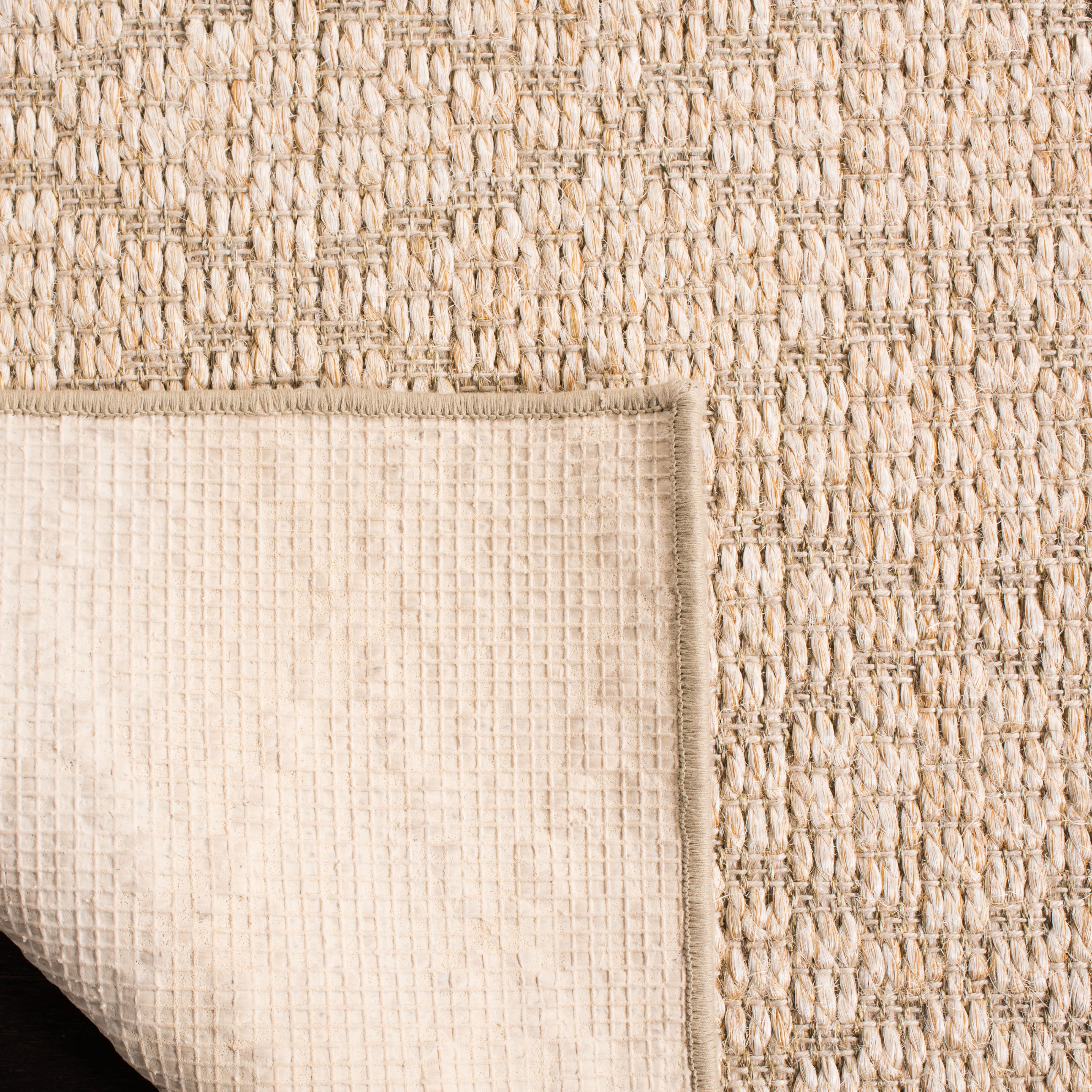 SAFAVIEH Palm Beach Bairre Geometric Area Rug, Beige, 9' x 12'