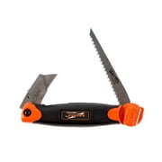 Swanson Tool Savage Steel Folding Jab Saw/Utility Knife with Saw Blade & Steel Utility Blade, Model SVK667