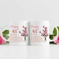 thumbnail image 6 of 41st Birthday Gifts for Women - Happy 41st Birthday Mug for Women - 41st Birthday Gifts for Wife Mom Friend Sister Aunt Coworker - 11oz Coffee Mug (41st Birthday Gift), 6 of 7