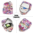 thumbnail image 5 of FORMRS Mini Backpack Purse for Women Travel Daypack Casual Shoulder Bag, Purple Colorful Circles, 5 of 7