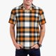 thumbnail image 1 of Fotbe Orange Plaid Camiseta Polo de Golf para Hombre con Estampado – Camisa Deportiva Transpirable con Cuello Abotonado-Small, 1 of 6