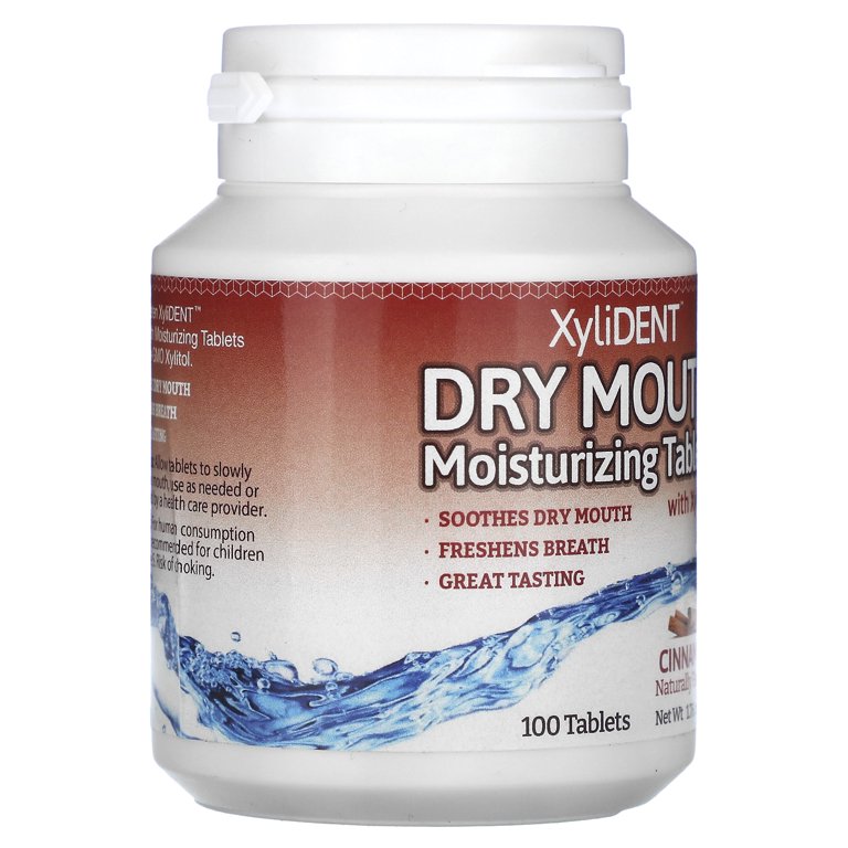 XyliDENT Dry Mouth Moisturizing Tablets with Xylitol , Cinnamon