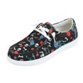 thumbnail image 3 of KEVCHE Halloween Pumpkin Slip-On Shoes for Women, Cute Spooky Lightweight Platform Casual Walking Loafers with Soft Cushioned Sole, Comfortable Flat Sneakers for Daily Wear and Fall Outings, 3 of 5