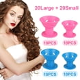 thumbnail image 2 of 40pcs Magic Hair Rollers, Silicone Curlers Set, 20pcs Large and 20pcs Small, DIY Curling Hairstyle Tools, 2 of 5