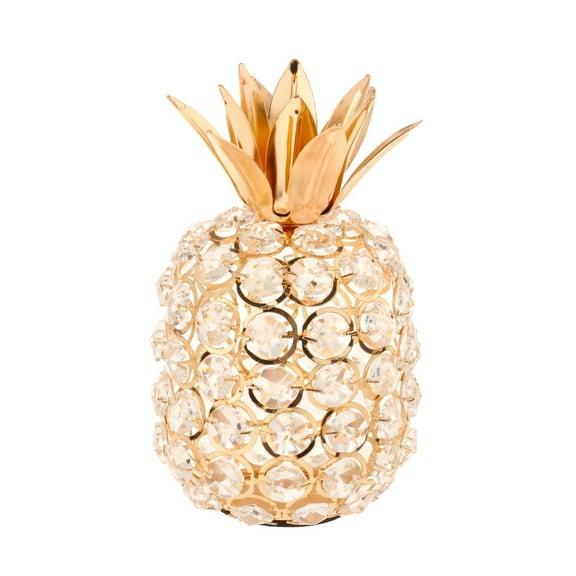 Shiny Crystal Studded Pineapple Ornament Centerpiece Home Decor Collectibles