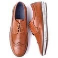thumbnail image 3 of Mio Marino Round Toe Casual Brogue Design Dress Shoes for Men, 3 of 6
