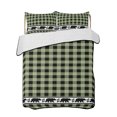 thumbnail image 2 of Sage Green Black Full Size Down Alternative Comforter, Lightweight Comforter Quilt Bedding Set with Pillow Shams Farmhouse Vintage Bear Buffalo Plaid All Seasons Bed Comforter Duvet Insert 78"x90", 2 of 7