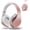 Rose, variant on Headphones Over-Ear, Foldable and Wired Stereo Headset SD/TF, FM for Cell Phone,PC,Soft Earmuffs &Light Weight for Prolonged Wearing (Black)