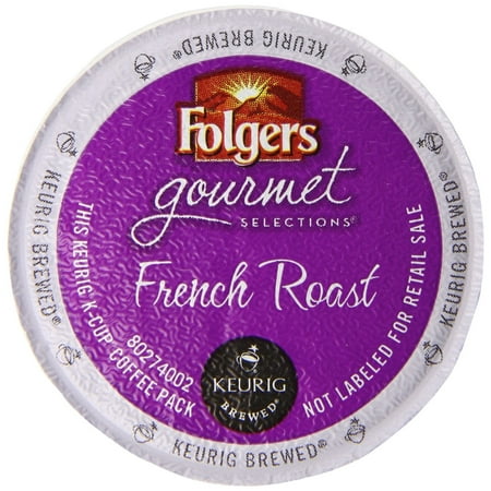 Folgers Gourmet Selections French Roast Coffee K-Cups, 12 CT (Pack of 6)