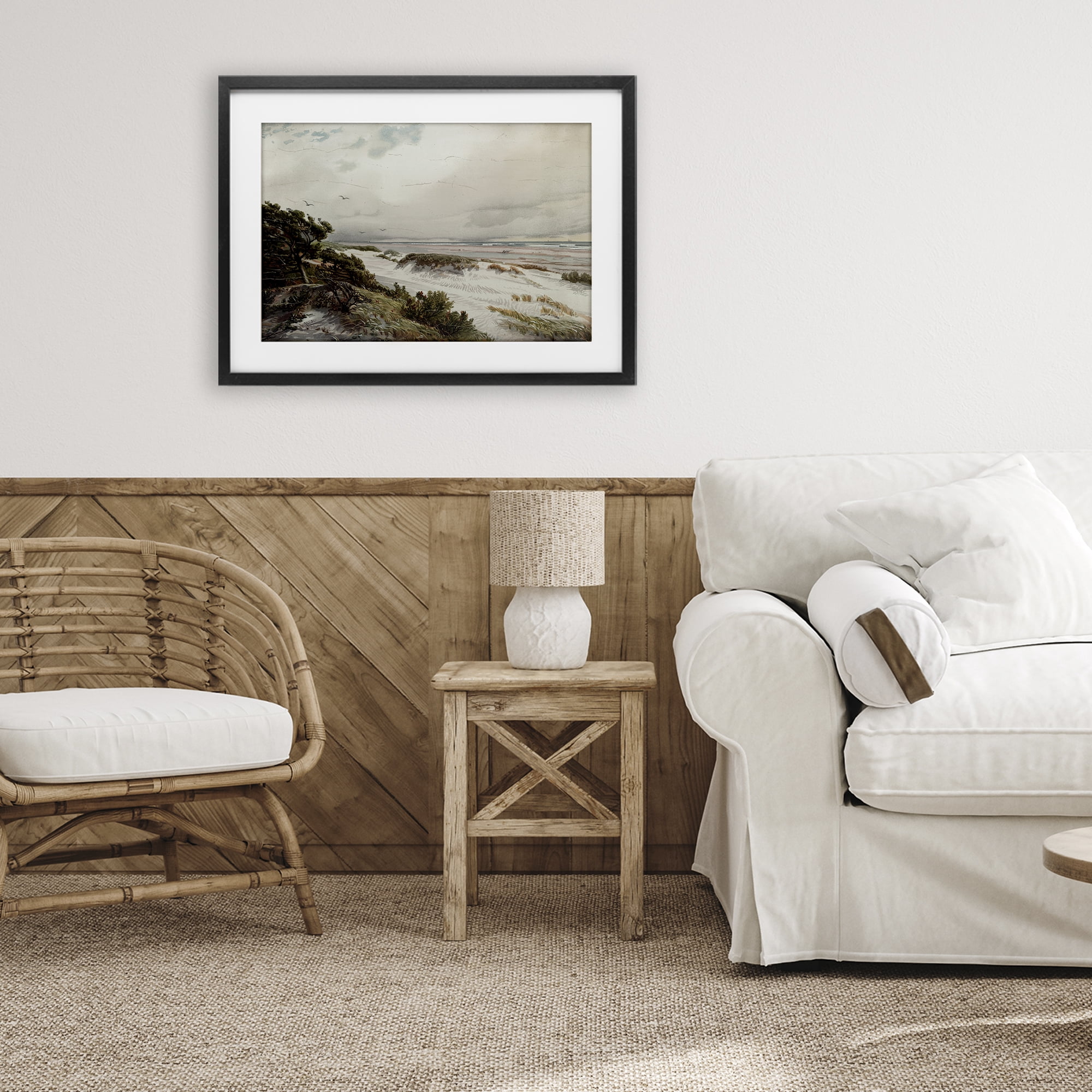 Stupell Industries Bountiful Success Beach Black Framed Print Under Glass, design by Lula Bijoux & co.