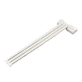 thumbnail image 1 of Unique Bargains Kitchen Bathroom Plastic Swing 3 Arms Towel Hanger Holder White 13' Long for Home Essential, 1 of 6