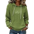 thumbnail image 5 of Chuancc Womens Pullover Sweatshirt,Winter Outfits for Women Women's St. Patrick's Day Hooded Sweatshirts Women Fall Clothes Soft Sweaters for Women Hoodies for Women Light green 3XL, 5 of 5
