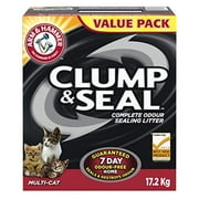 ARM & HAMMER Clump & Seal Cat Litter, Multi-Cat, 17.2-kg