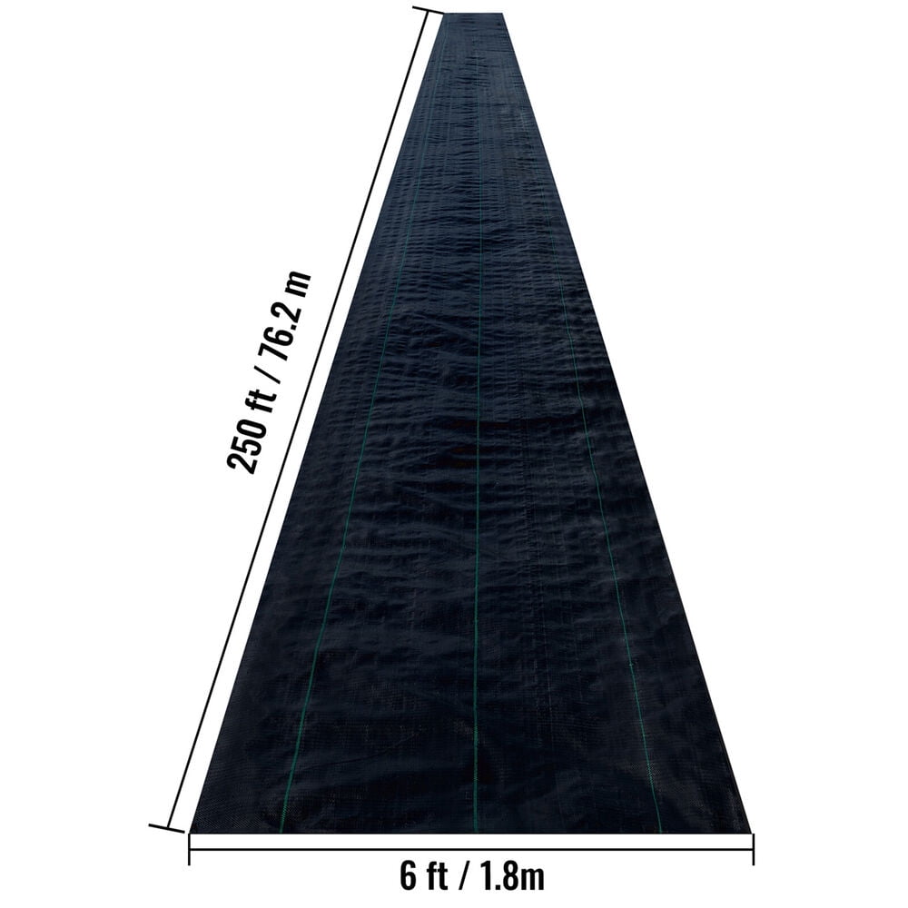 Weed Barrier Landscape Fabric Geotextile Fabric 6 x 250 FT 4.1OZ PP Woven for Garden, Planting