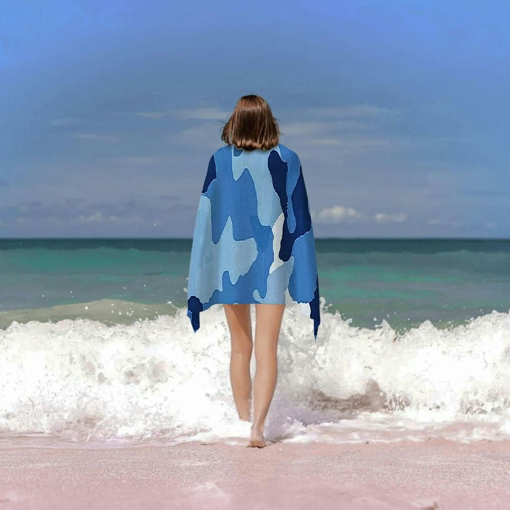 PHYHOO  Camo Beach Towel for Adults Kids Microfiber Lightweight Swimming Pool Towels Quick Dry Absorbent Sand Free Large Oversized Bath Towel 30x60in