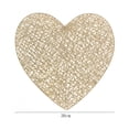 thumbnail image 6 of Sunjoy Tech Hollow Heat Resistant Placemat Heart shaped Table Mat Anti Scalding Wear Resistant Material Mat for Home Dining Wedding Decoration, 6 of 8