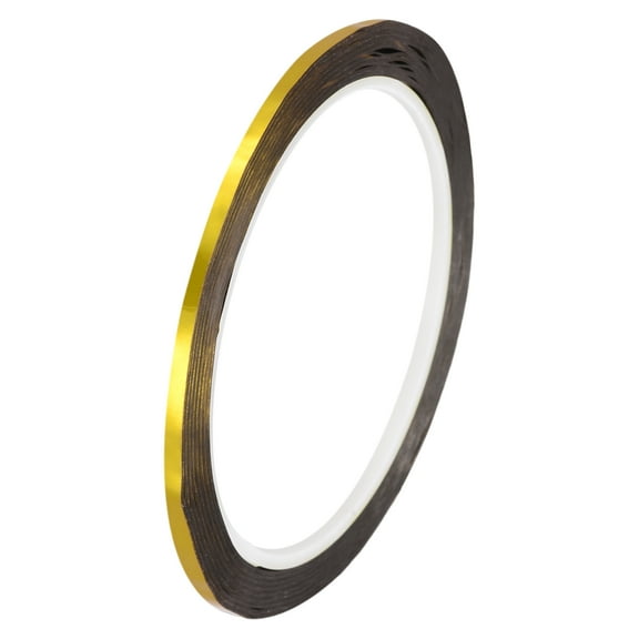Uxcell Gold Tone Metalized Tape Decoration Tape 1/8 Inch x 55 Yards 6 Pack