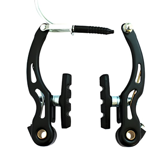 MELIVO 1 Pair V-Brake for Bikes Bicycle Brake Caliper Mountain Bike Long Arm V Brakes Set Replacement Parts, Black