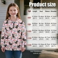 thumbnail image 7 of Uorisanigo Kids Sweatshirt Quarter Zip Pullover Sweatshirts Lightweight Floral Dachshund Half Zipper Crop Tops with Long Sleeve Pullover Jackets Tops for Sports and Daily Wear, 7 of 7
