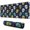 Navy Colorful Skull, variant on Long Mouse Pads for Desk,Navy Colorful Skull Pattern Desk Mats on Top Of Desks, Desk Mouse Pad Extra Large with 3mm Non-Slip Base and Stitched Edge for Gaming,Office,Work,Home 31.5"x11.8"