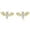 Gold, variant on Silver Gold Plated Cute Bat Style Wedding Cocktail Party Biker Holiday Stud Earrings