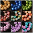 thumbnail image 2 of U8MO 20pcs 10mm Round Coated Opaque Glass Loose Beads lot for Jewelry Making DIY-048-15#, 2 of 9