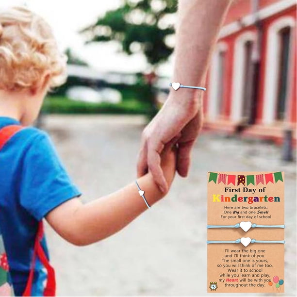 Pulsera Colorida con Forma de Corazón onlyliua Tejiendo Primer Día de Clases