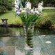thumbnail image 4 of ArArtificial Flowers Spring Grass Seda Oficina en hogar Boda Centro De Arreglos Decoración Para Florero Púrpura Gloria Planta artificial, 4 of 9
