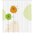 thumbnail image 3 of Ambesonne Dandelion Shower Curtain, Shower Theme, 69"Wx84"L, Dark Brown Orange Green, 3 of 3