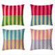 thumbnail image 1 of Fundas de Cojín de Terciopelo, Suaves y Acogedoras, con un Toque para Sofá, Cama y Sala de Estar, con Diseño de Tiras Cuadradas, Modernas., 1 of 5