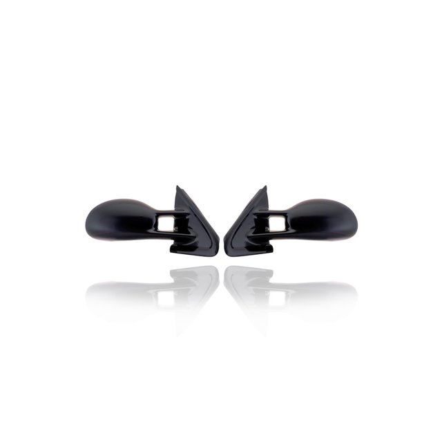 Door Mirror - Compatible/Replacement for '95-00 Chrysler Breeze Cirrus Stratus - Manual - Pair, Left Driver + Right Passenger Set - 4646802, 4646803