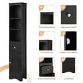 thumbnail image 7 of Freestanding Storage Cabinet with Drawer Tall Bathroom Cabinet MDF Board, Adjustable Shelf, 7 of 7
