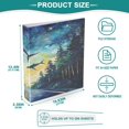 thumbnail image 5 of WOBOGO Whales in The Forest File Folders Extra Large Capacity to Hold 200 Sheets of Documents Hard Shell Ring Binder for School Home Office, 5 of 10