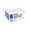White/Blue Stripe, variant on Royal Blue Disposable Striped Classy Cap, Package of 100