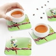 thumbnail image 7 of Lsque Pikmin Pattern 4" Drink Coasters Set of 6, Leather Absorbent Coasters, Table Coaster Set Decorative Coffee Cup Coasters Housewarming Gift, 7 of 7