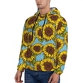 thumbnail image 3 of Lsque Sunflowers Pattern Casual Men's Hoodie,Hooded Sweatshirt with Kangaroo Pocket,Pullover Hoodie-XX-Large, 3 of 7