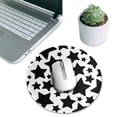 thumbnail image 7 of ZNDUO 2 Pack Round Mouse Pad Black and White Star Doodle 7.9" Small Non-Slip Rubber Gaming Mousepad Desk Mat for Home Office, 7 of 7