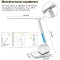 thumbnail image 2 of USB Charging Port, LED Desk Lamp with Wireless Charger,Adjustable Foldable ​Table Lamp with Clock, Alarm, Date, Temperature, 5-Level Dimmable ​Lighting​, Office Lamp with Adapter,Black, 2 of 9