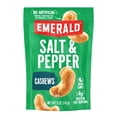 thumbnail image 2 of Emerald Nuts, Salt and Pepper Cashews, Stand Up Bag, 5 Ounce (Pack of 3), 2 of 8