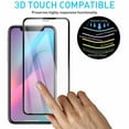 thumbnail image 4 of Njjex [1-Pack] for iPhone XR 11 / iPhone 12 / 11 Pro Max Tempered Glass Screen Protector, 3D Full Coverage, Anti-Scratch, Anti-Fingerprint, Bubble Free, Edge to Edge Protection, 4 of 9