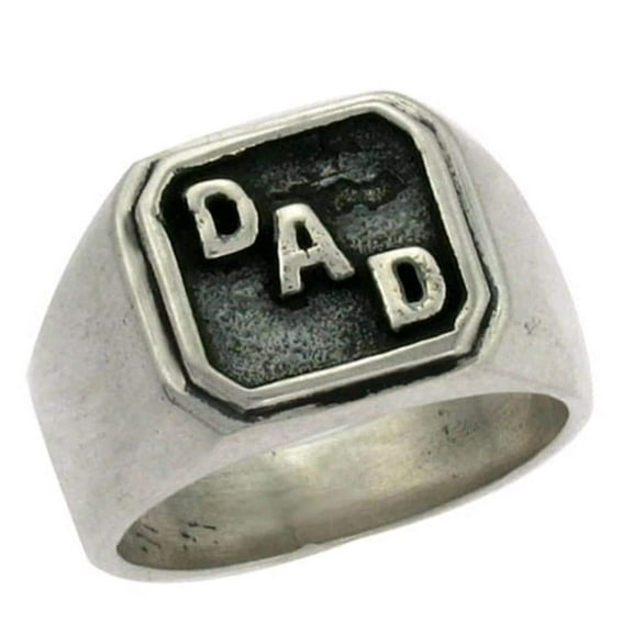Silver Engraved DAD Ring, 925 Silver Ring, Men's Ring, Surprise Gift Ring, Engraved Ring, Genuine Ring, Minimalist Ring, Personalized Gift*