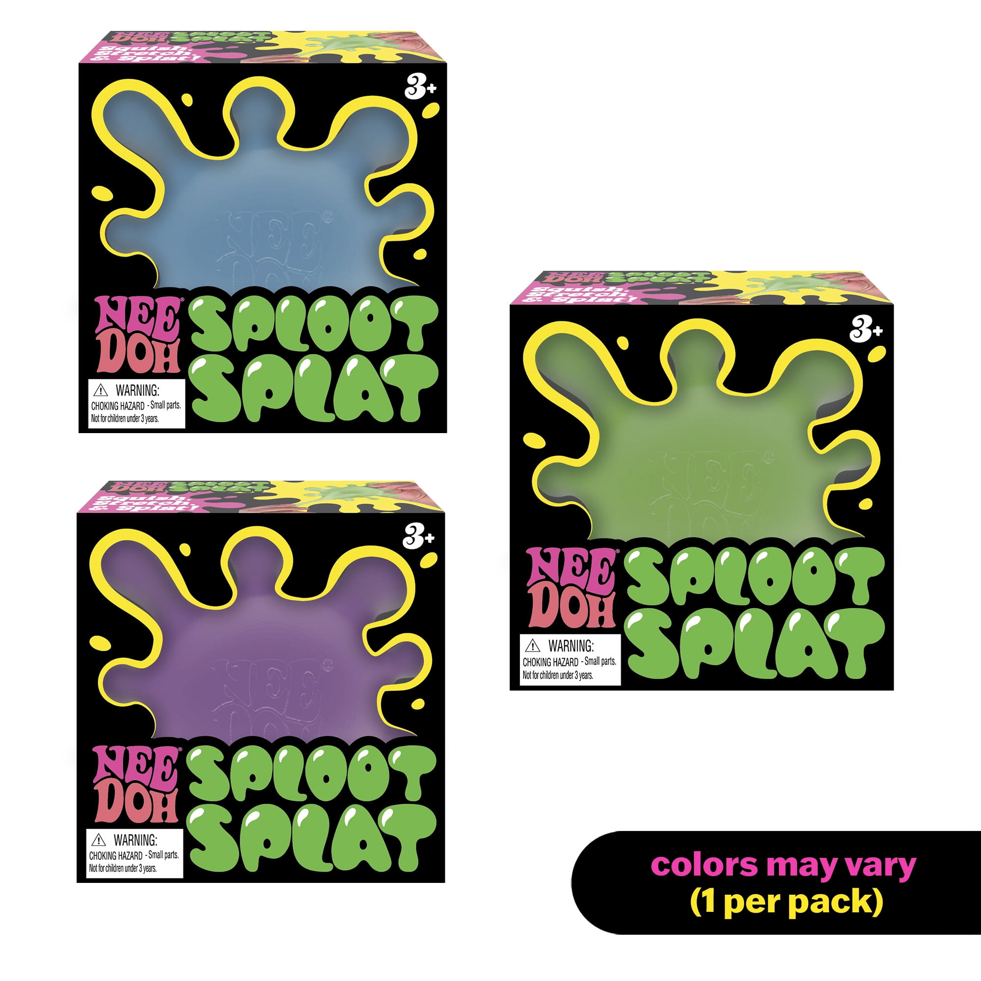 NeeDoh Sploot Splat, Novelty Fidget Toy, (1 Piece, Color May Vary), Children Ages 3+