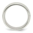 thumbnail image 2 of 925 Sterling Silver Polished 8mm Comfort-Fit Double Milgrain Size 7 Band Ring -  Jewelry Gift for Mom, 2 of 5