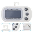 thumbnail image 2 of Shisuyan 2Pcs Refrigerator Temperature Alarm Waterproof Stainless Steel for Household Users, 2 of 9