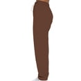 thumbnail image 4 of MAWCLOS Women Jogger Sets Long Sleeve Tracksuit Set Solid Color Two Piece Outfit Breathable Sports V Neck Sweatsuits Coffee S, 4 of 5